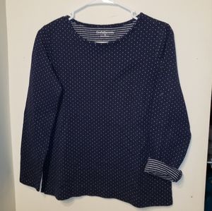 Navy dot sweater